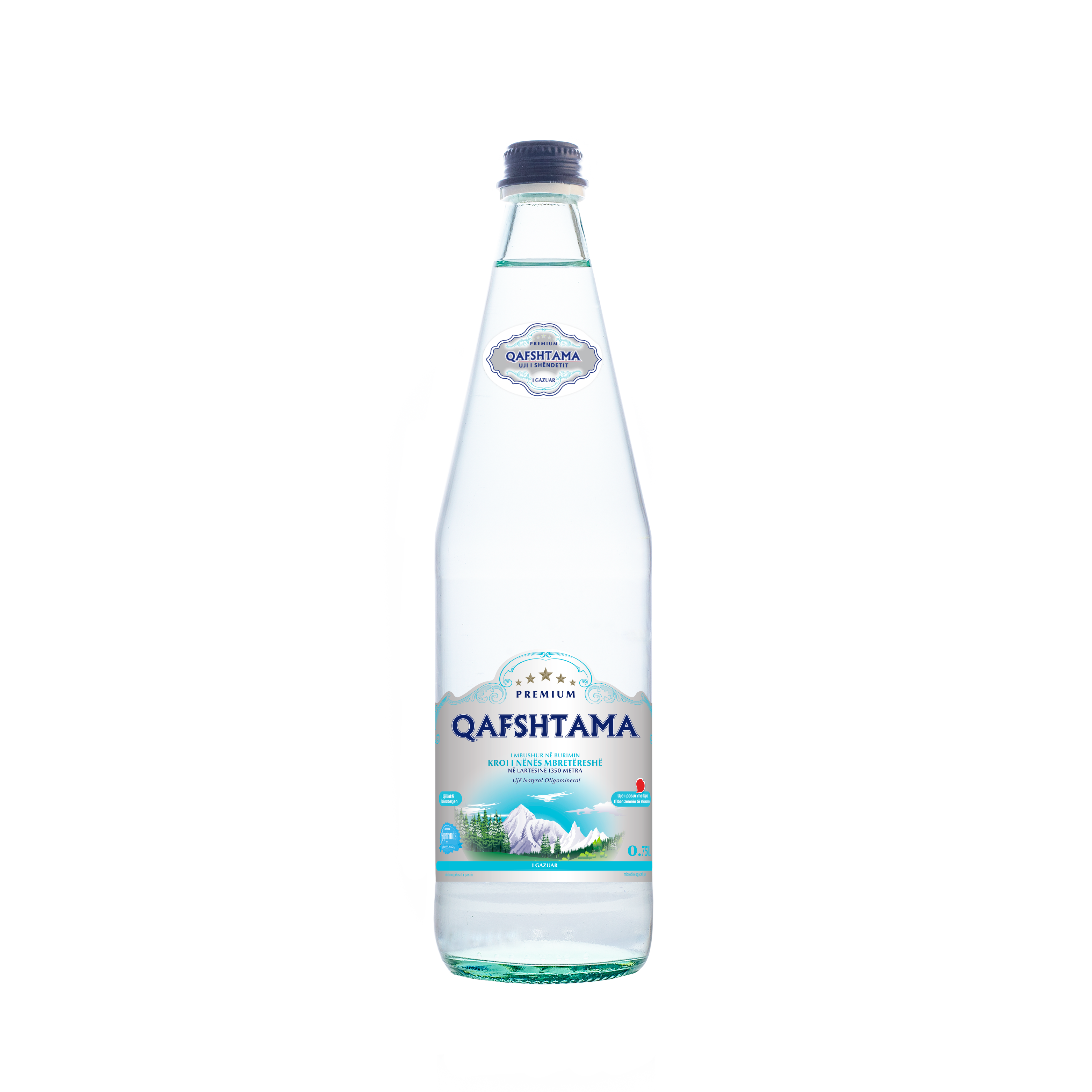 Natural Mineral Water, Sparkling 750ML  